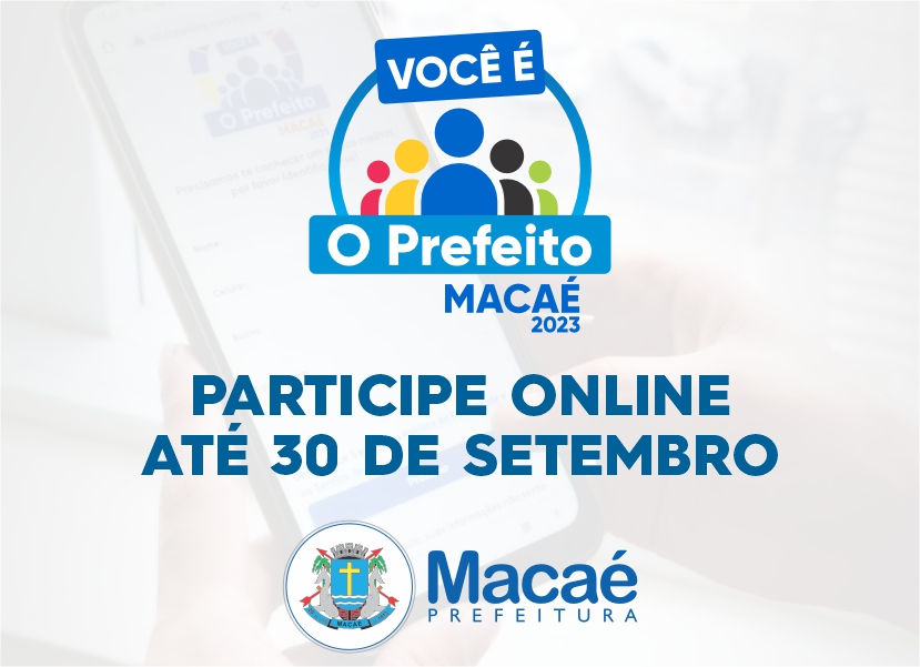 Você é o Prefeito: população pode indicar projetos até R$ 50 milhões